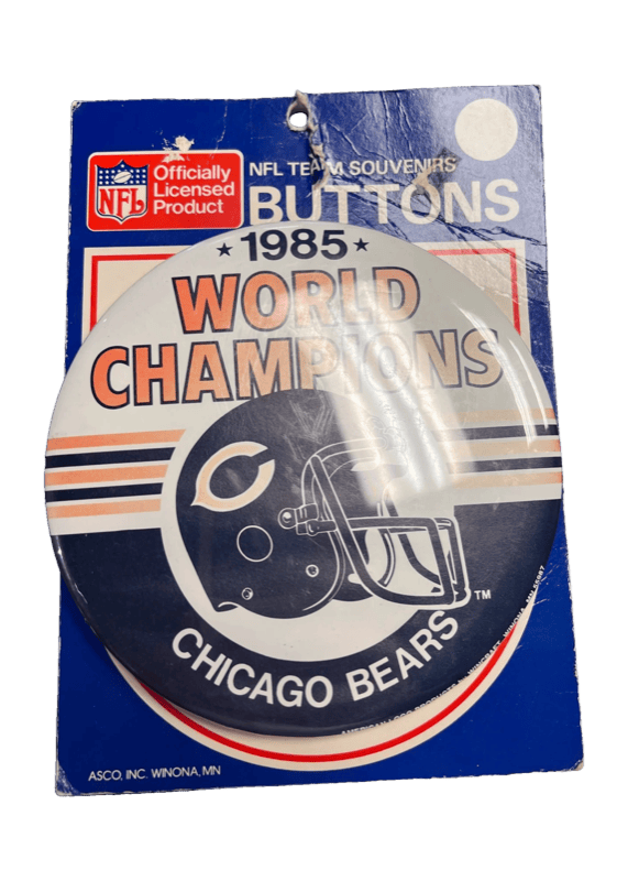 Chicago Bears 1985 World Champions Button