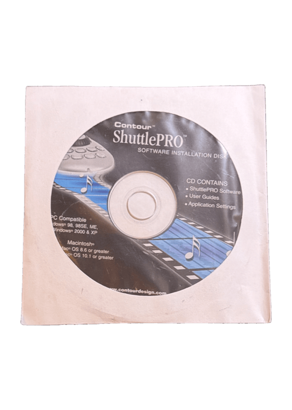 Contour ShuttlePRO Software Installation Disk