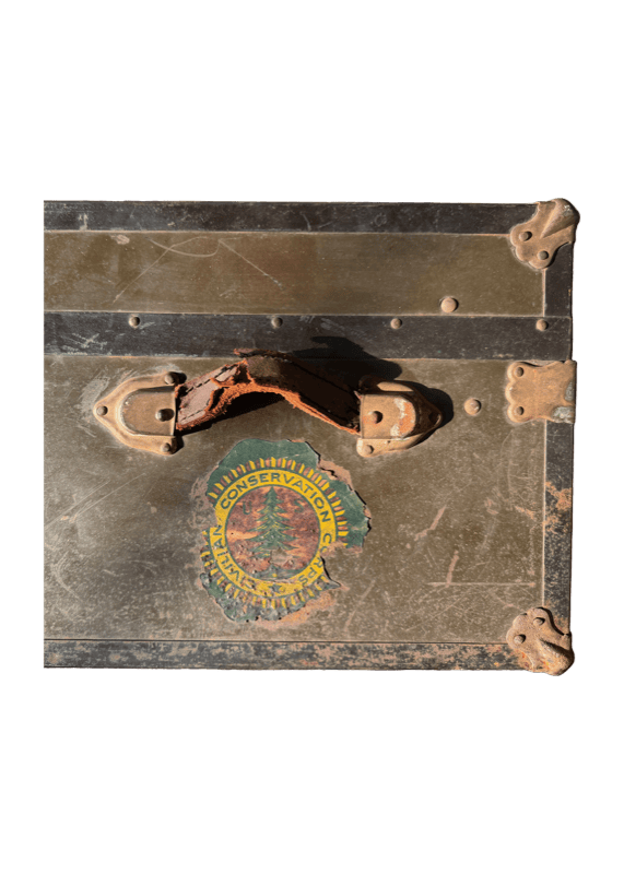 Civilian Conservation Corps Decal Trunk — Job's Daughters Bethel #19, West Allis, Wis.