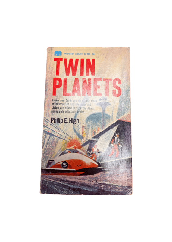 Paperback science fiction novel "Twin Planets" by Philip E. High