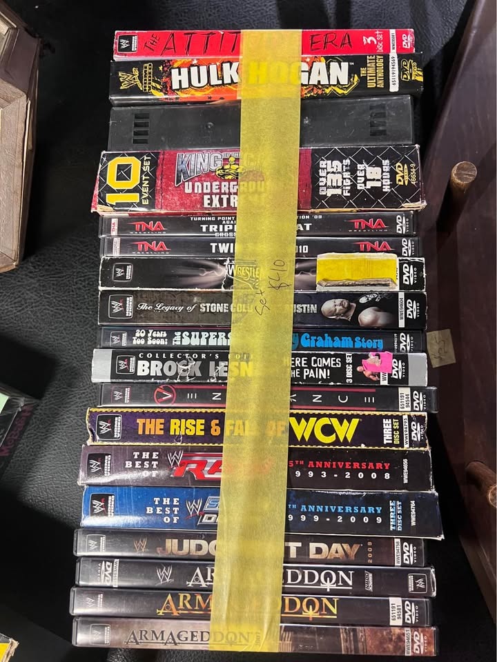 Pro Wrestling DVD Lot — WWE & TNA Anthologies, Attitude Era, Hogan, Austin
